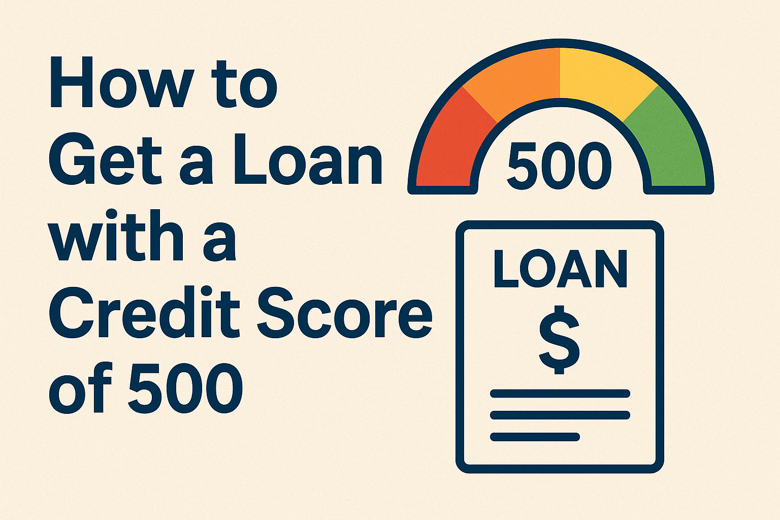 How to Get a Loan with a Credit Score of 500 – 7 Proven Strategies for Approval How to Get a Loan with a Credit Score of 500