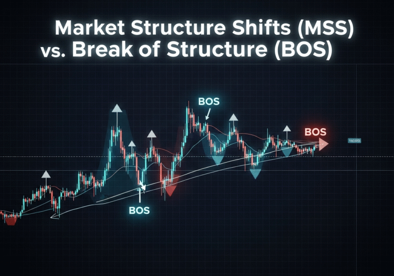 Market Structure Shifts (MSS) vs. Break of Structure (BOS): Precision in Identifying True Reversals Market Structure Shifts (MSS) vs. Break of Structure (BOS): Precision in Identifying True Reversals