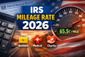 IRS Mileage Rate 2026: Expected Rates, Rules & How to Claim Mileage Deductions