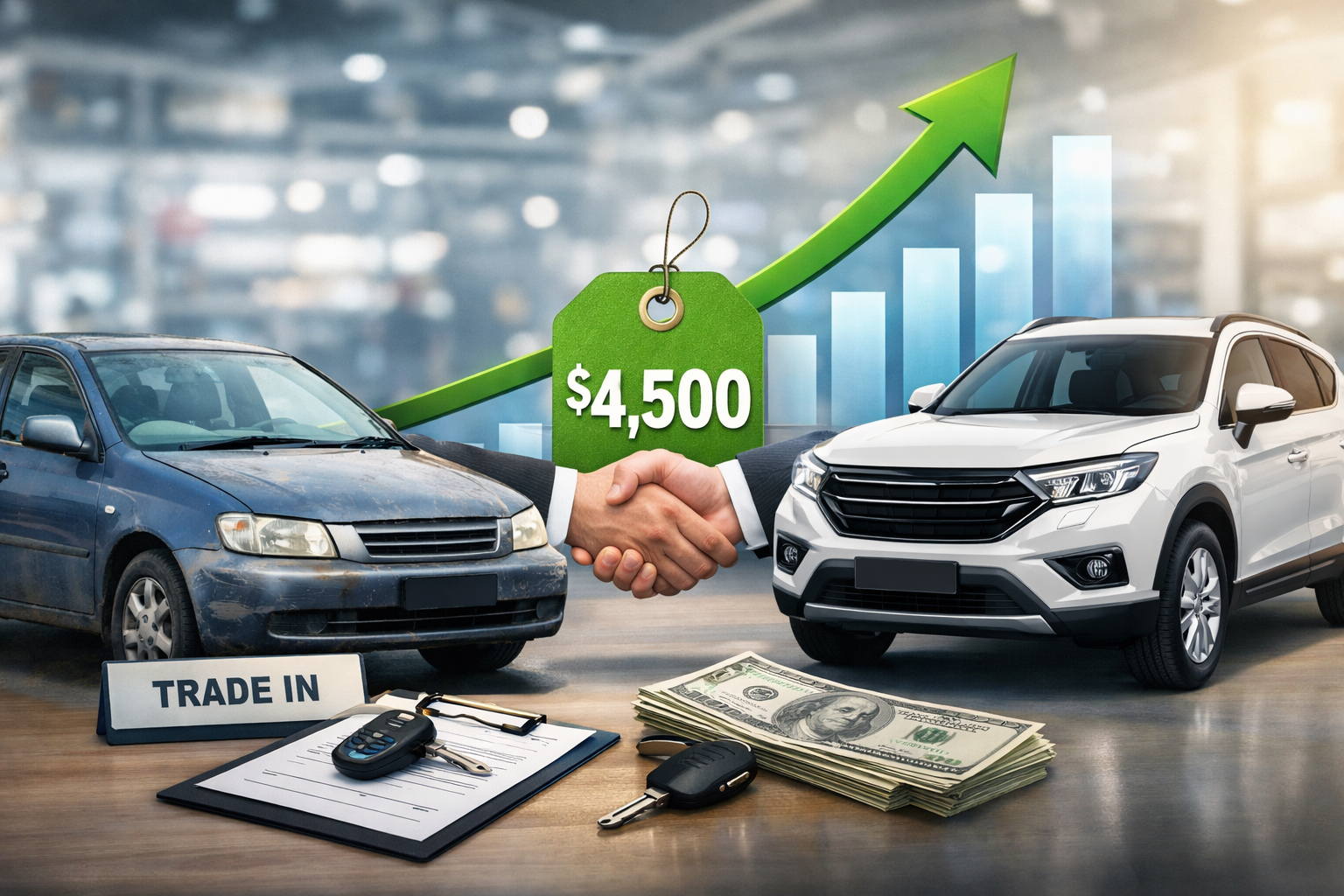 advantage of trading in a car